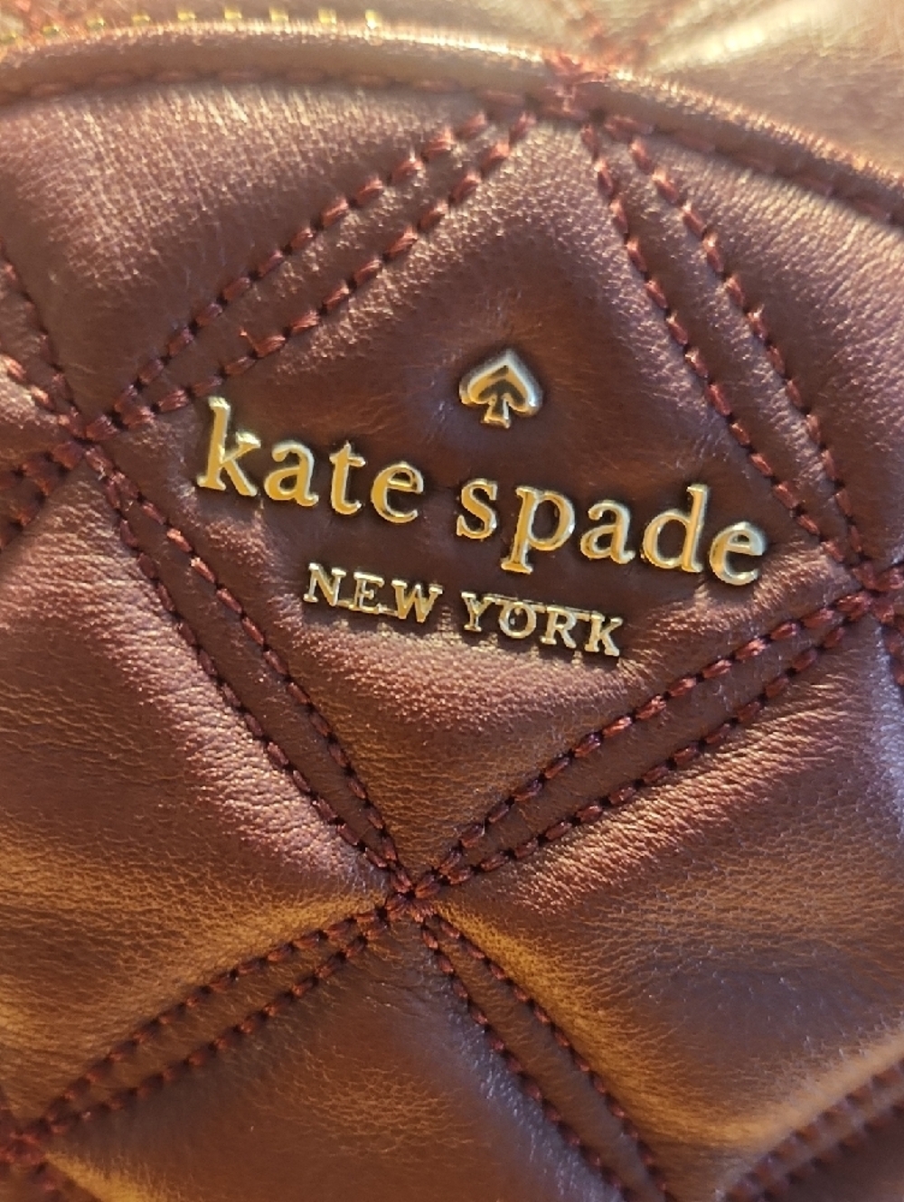 kate spade ♠️ Quilted Mini Backpack in Plum - Picture 2 of 12